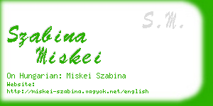 szabina miskei business card